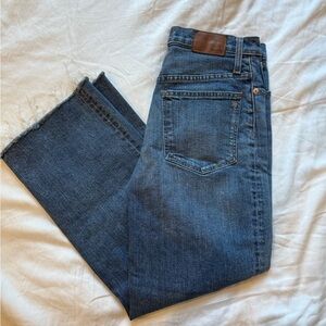Madewell Slim Wide Leg Cropped Jeans